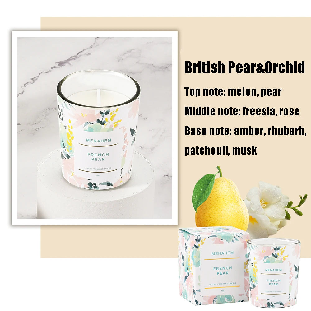 Aromatherapy Candle Flower Design