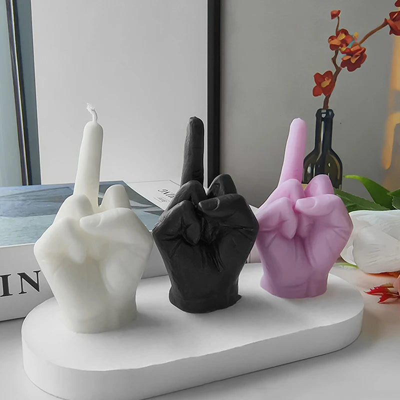 Middle Finger Shaped Scented Candles