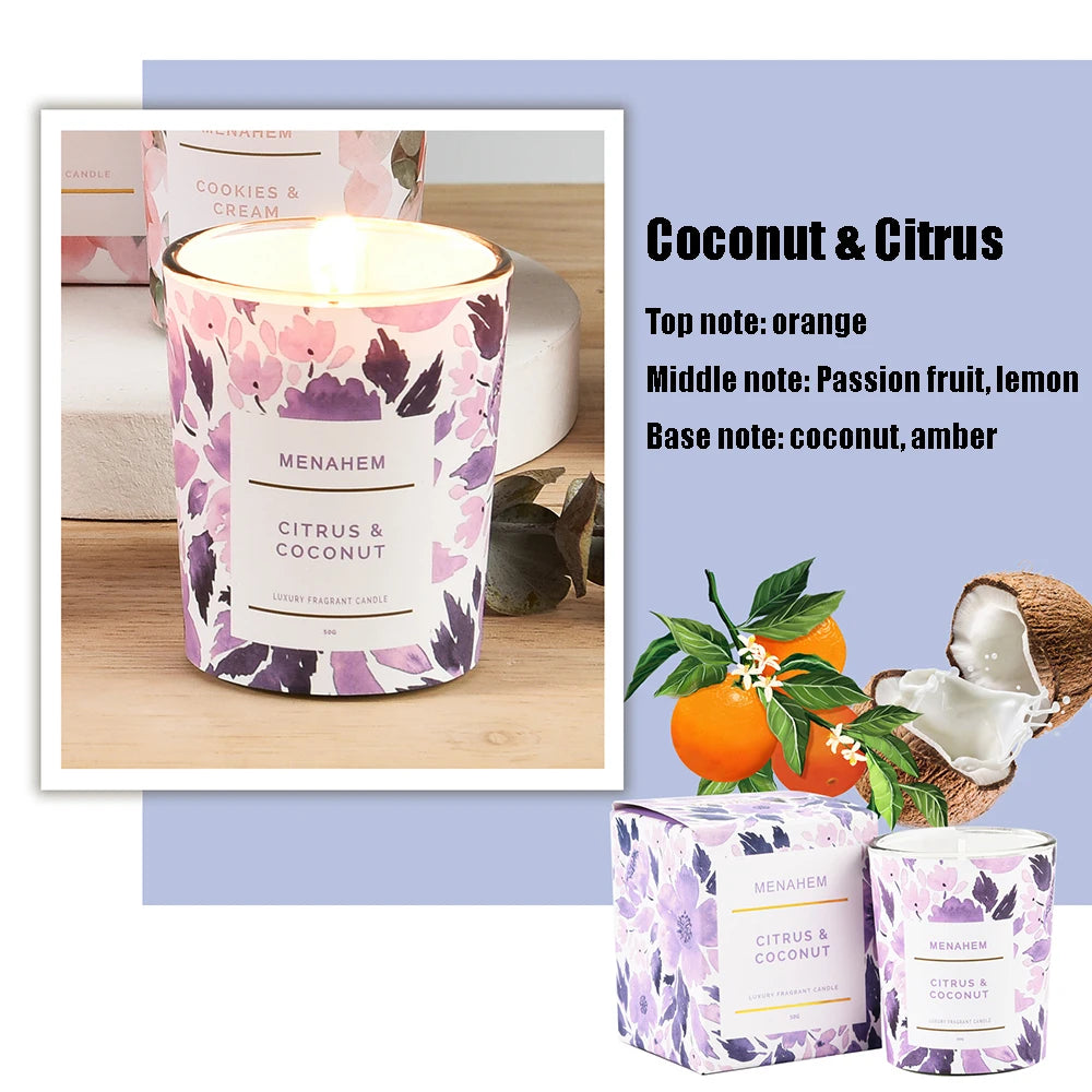 Aromatherapy Candle Flower Design