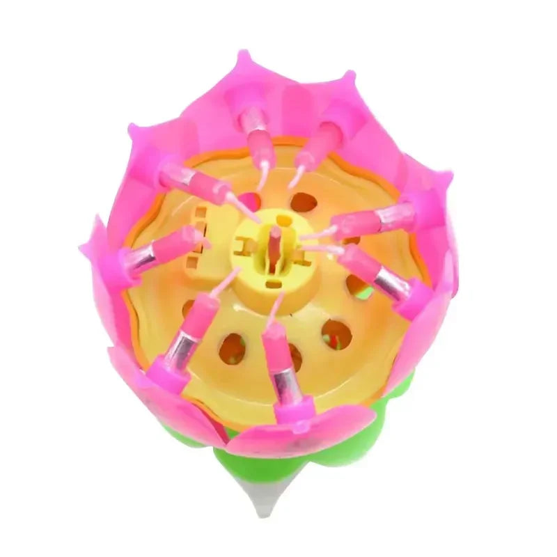 Joy Singing Music Birthday Candle Lotus Candle