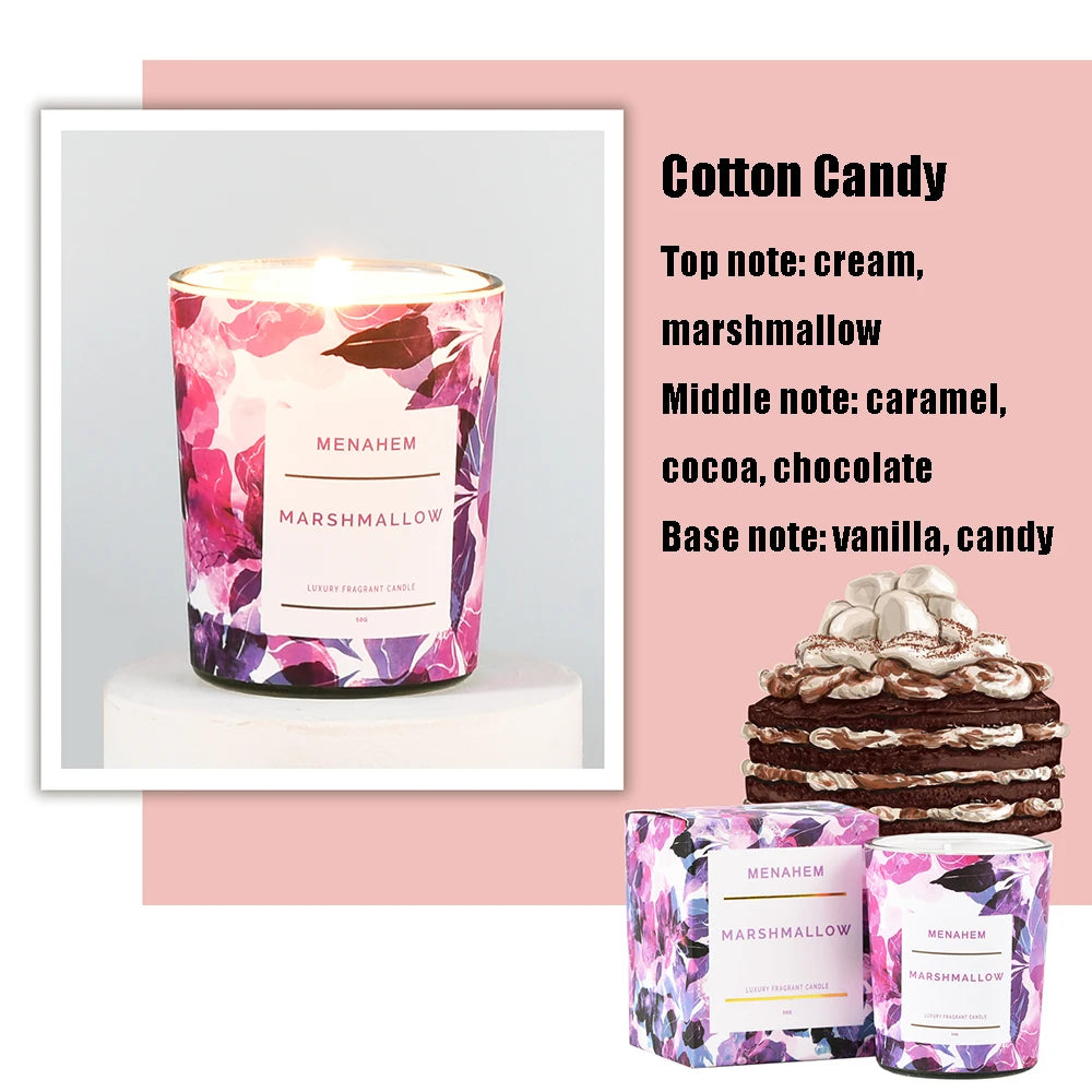 Aromatherapy Candle Flower Design