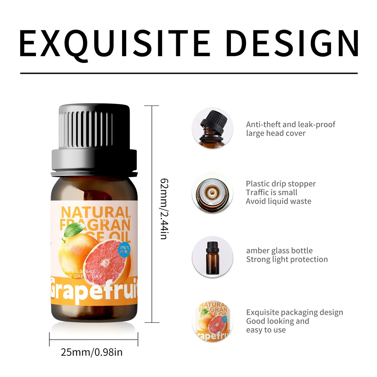 10ml Grapefruit Fragrance Essential Oils