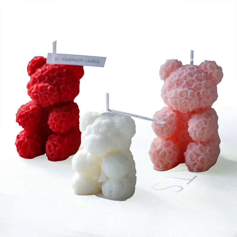 Rose Bear Aroma Therapy Candle