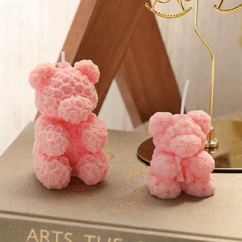 Rose Bear Aroma Therapy Candle