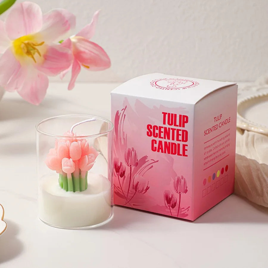 Valentine's Tulip Scented Candle