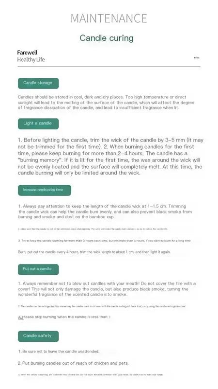 Scented Aromatic Candles