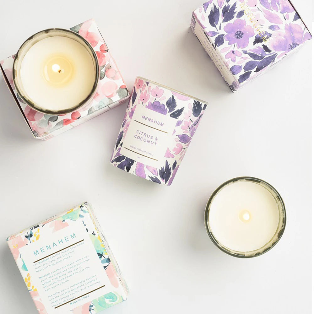Aromatherapy Candle Flower Design