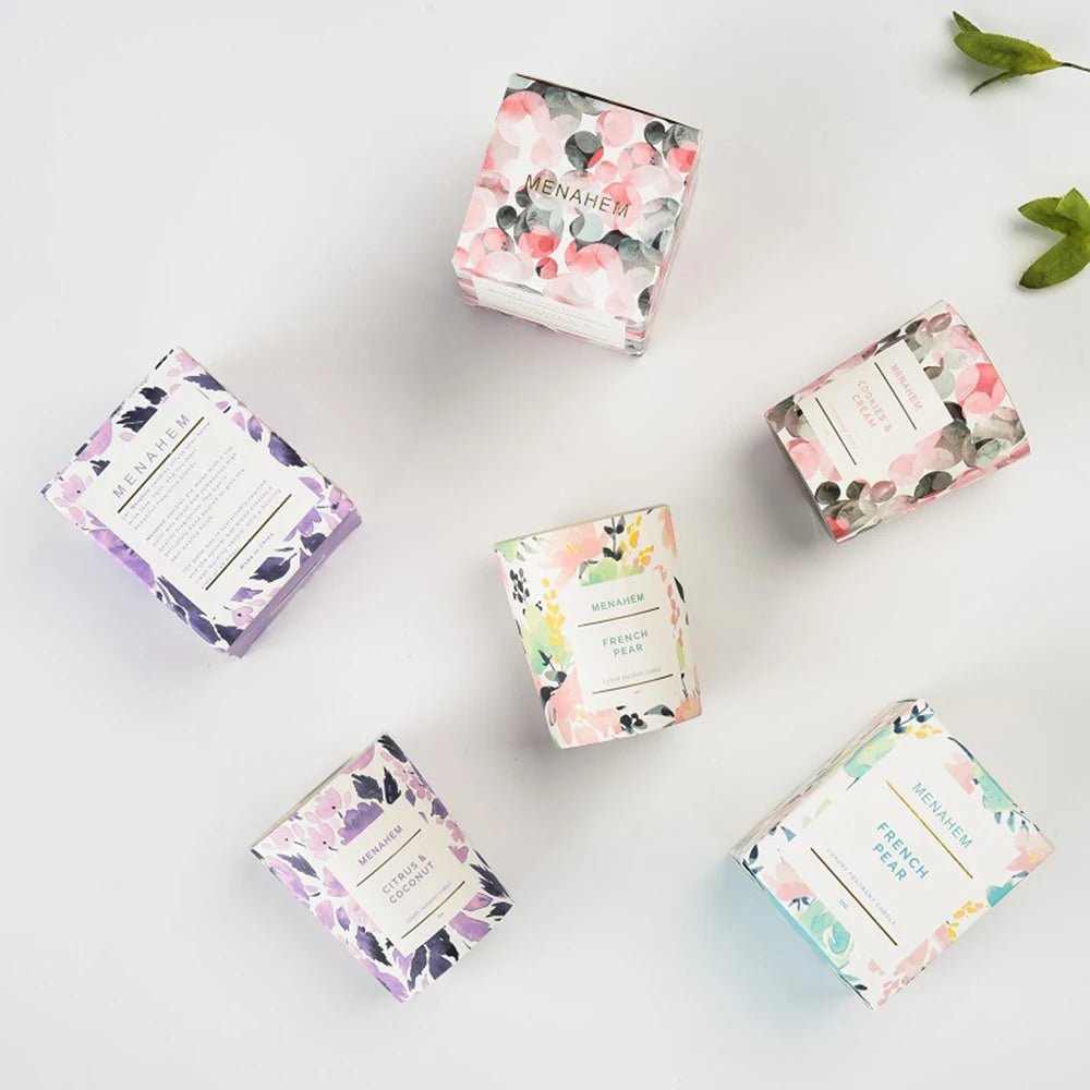 Aromatherapy Candle Flower Design