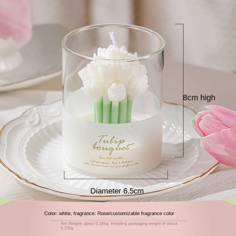 Valentine's Tulip Scented Candle