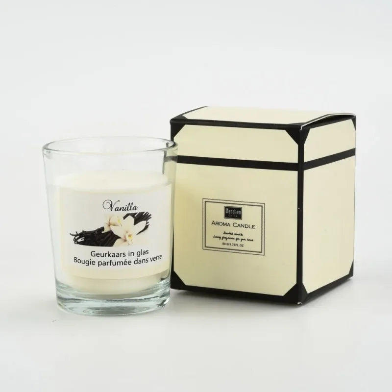 Aromatherapy Candle in Vanilla and Rose