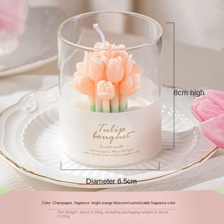 Valentine's Tulip Scented Candle