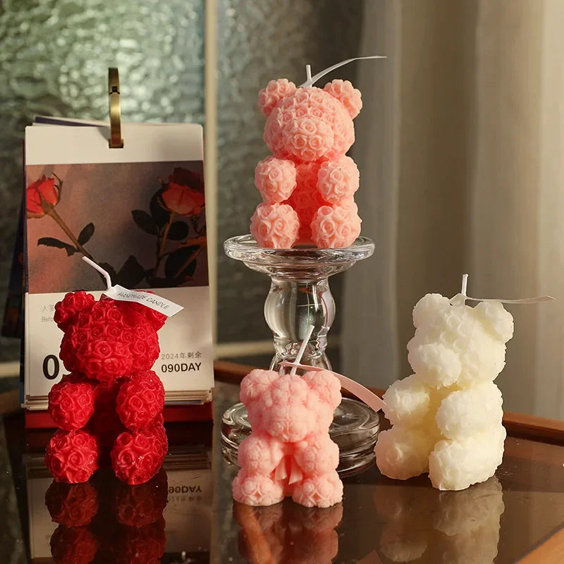 Rose Bear Aroma Therapy Candle