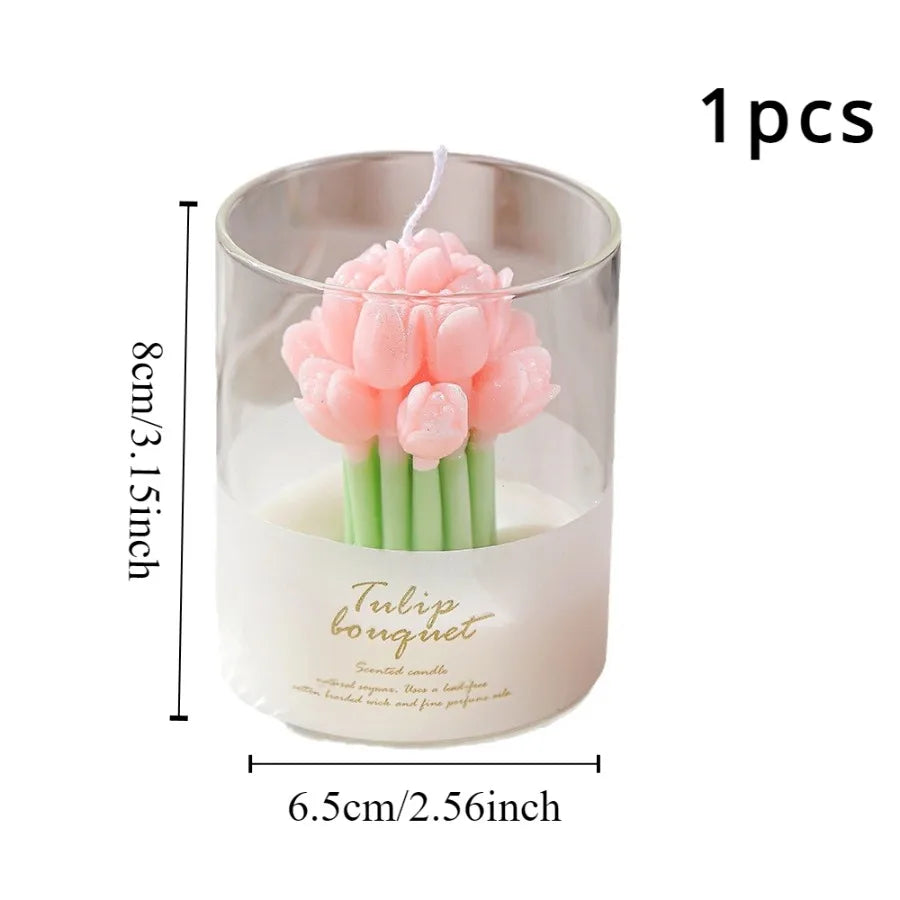 Valentine's Tulip Scented Candle