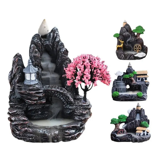 Waterfall Incense Burner Holder for incense (Weihrauch)