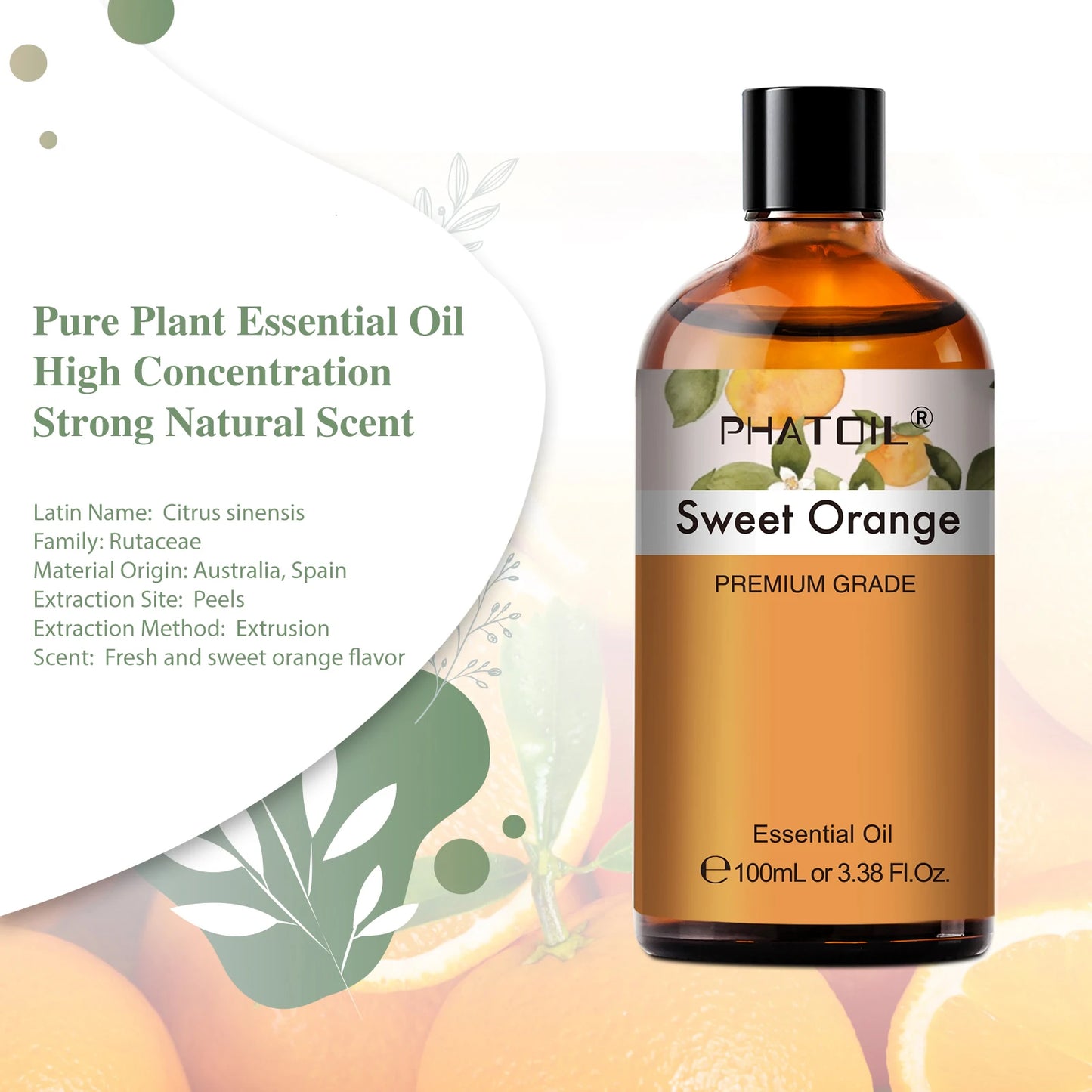 100ml Natural Plant Essential Oil For Aromatherapy Diffuser