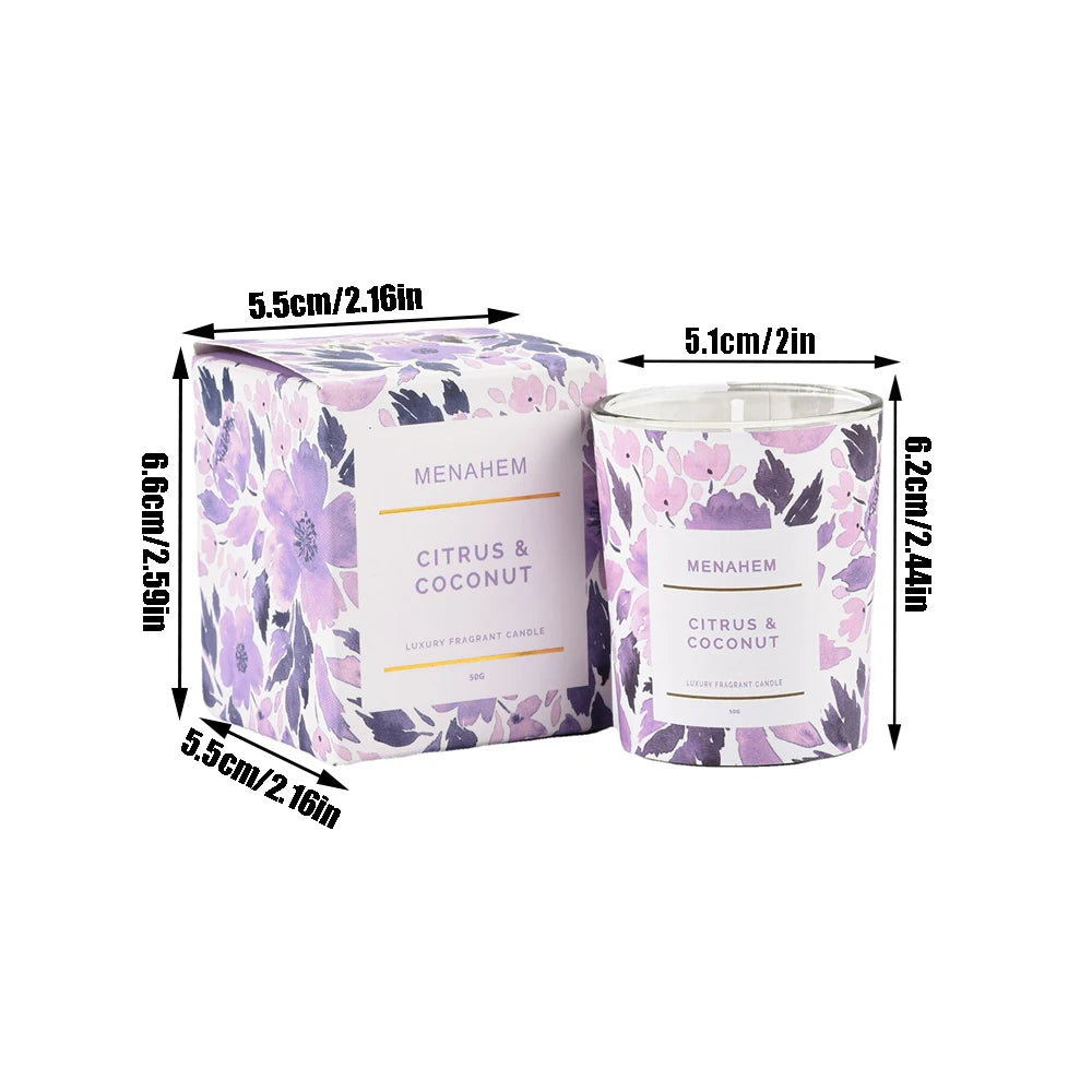 Aromatherapy Candle Flower Design