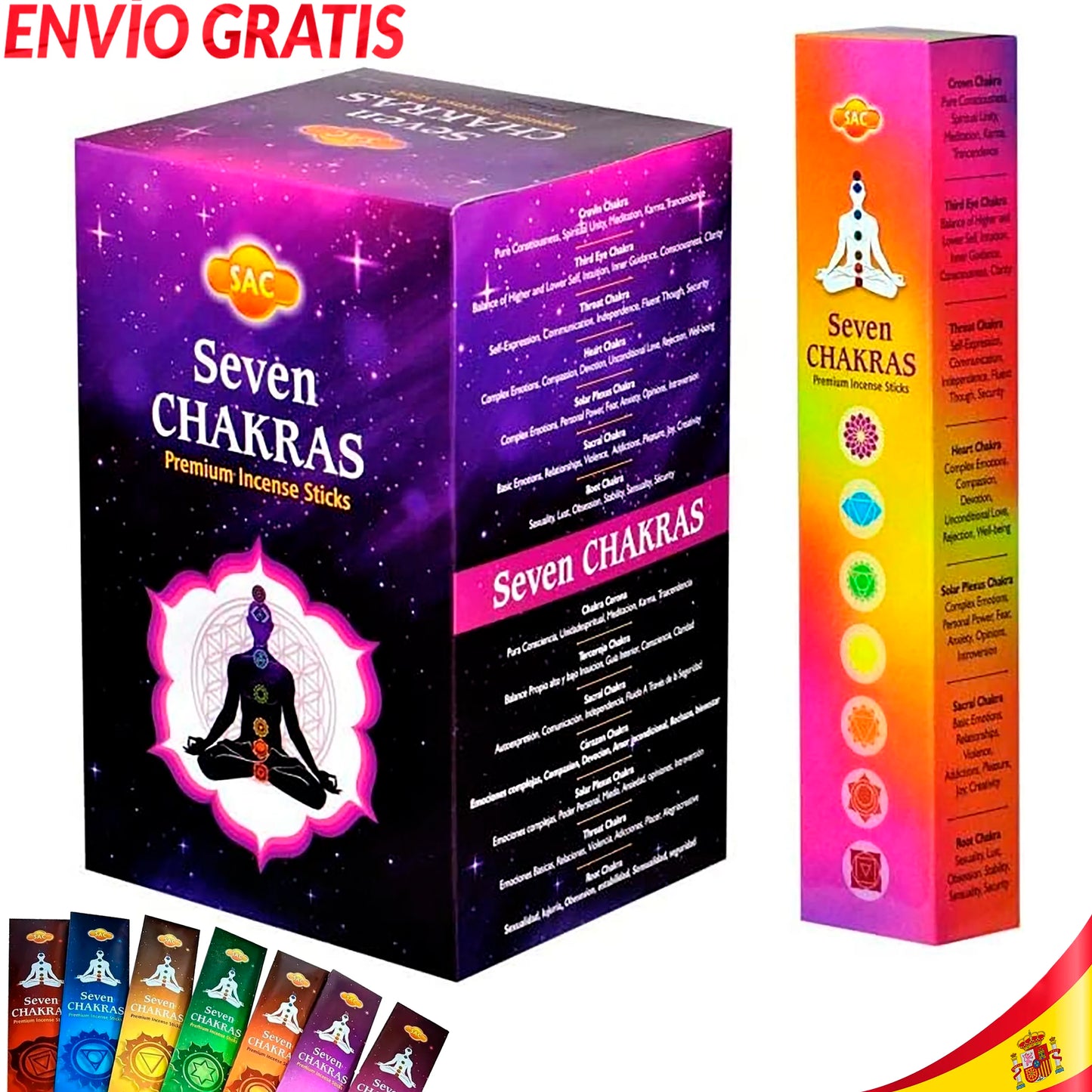 Original Incense Sticks from Seven Chakras Crown
