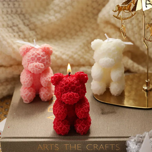 Rose Bear Aroma Therapy Candle