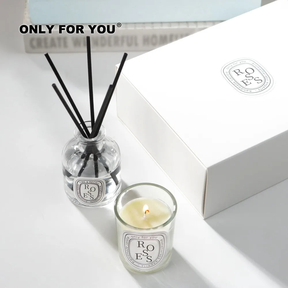 50ml Diffuser with Essential Oil Candle Set