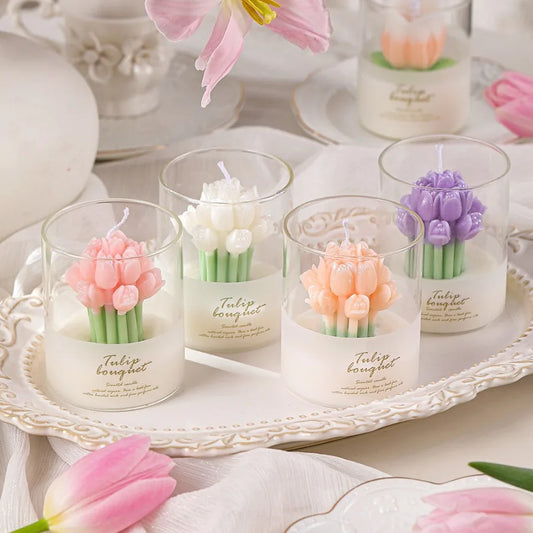 Valentine's Tulip Scented Candle