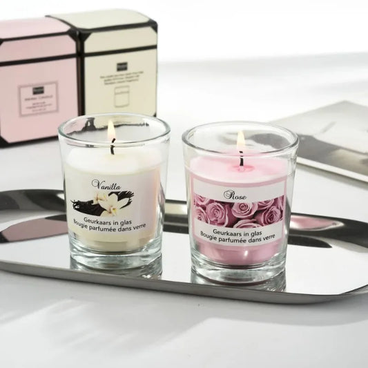 Aromatherapy Candle in Vanilla and Rose
